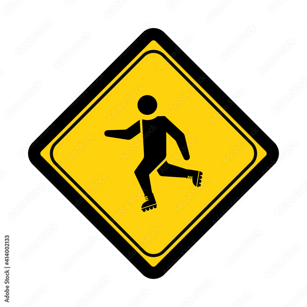Roller skate area sign and symbol graphic design vector illustration Roller skate area sign and symbol graphic design vector illustration