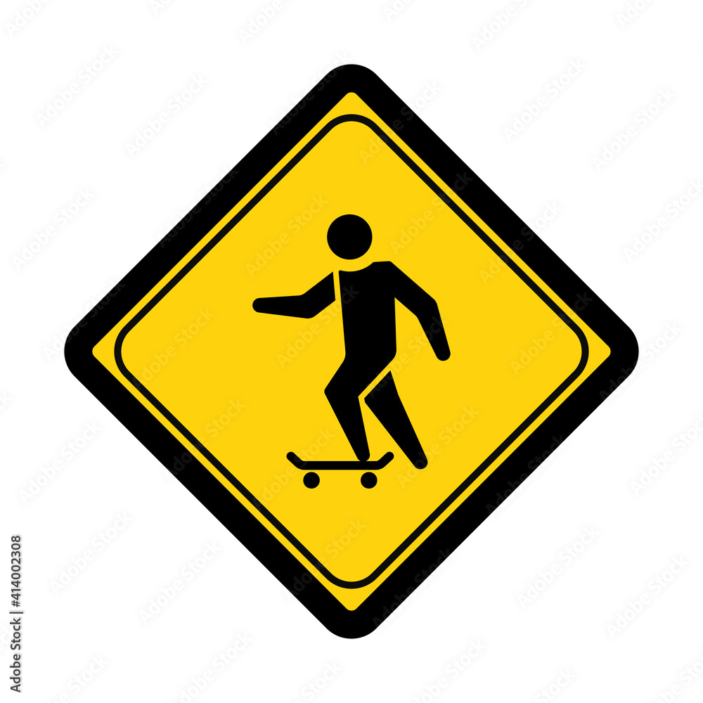 Skateboard area sign and symbol graphic design vector illustration Skateboard area sign and symbol graphic design vector illustration