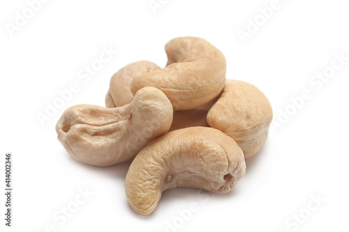 Cashew nut on white