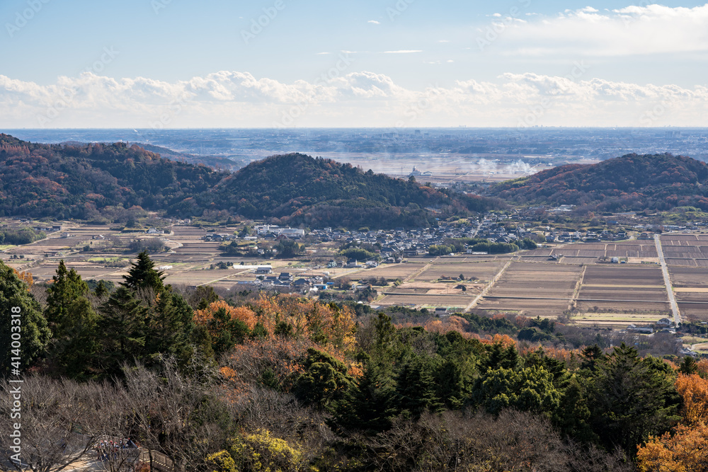 筑波山　女体山山頂からの風景
