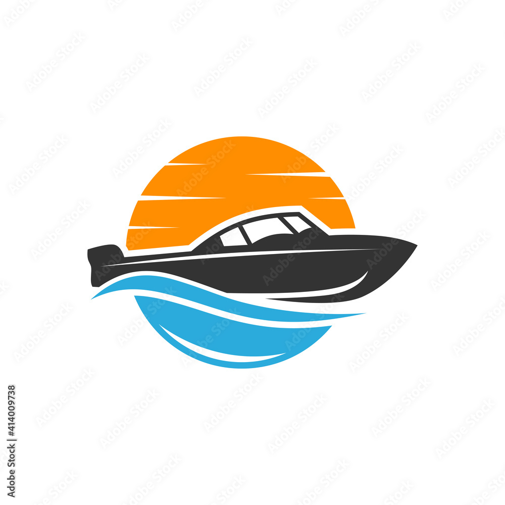 modern fast ship logo modern fast ship logo