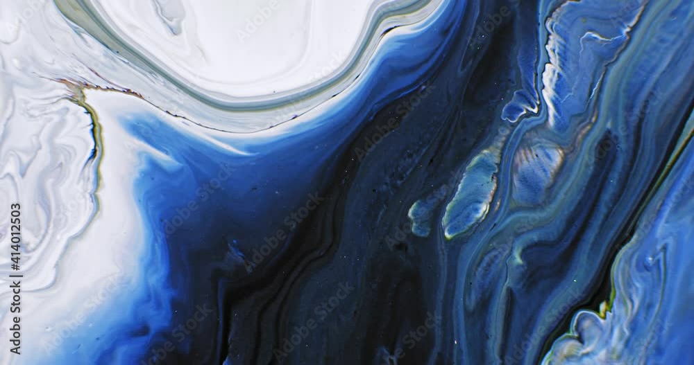Abstract Macro Composition. Color Paint mixed in slow motion.
