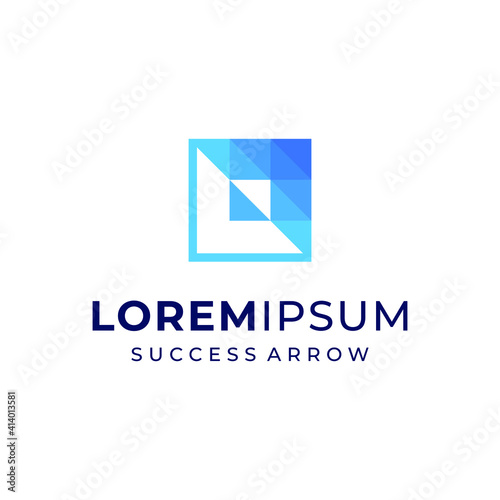 Free Download arrow square logo vector modern simple geometric concepts - GFXLoad
