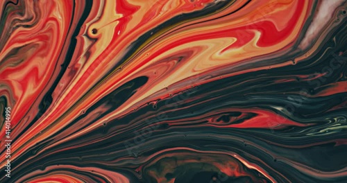 Abstract Macro Composition. Color Paint mixed in slow motion.
