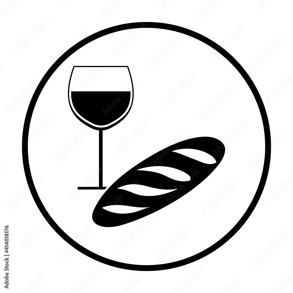 Easter Wine And Bread Icon Easter Wine And Bread Icon
