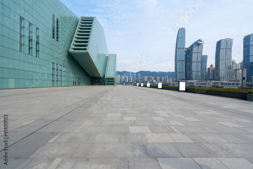 Grand Theater square and urban scenery in Chongqing  China