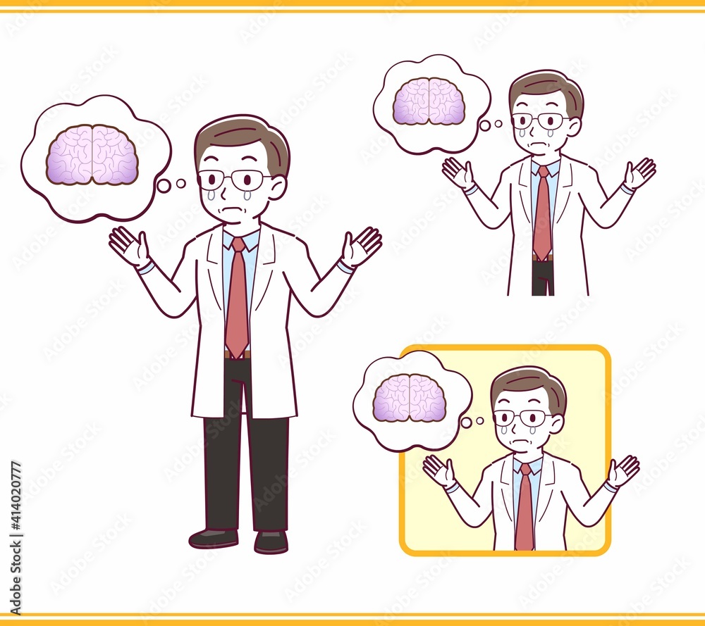 Elderly male doctor in a lab coat_I2 Elderly male doctor in a lab coat_I2