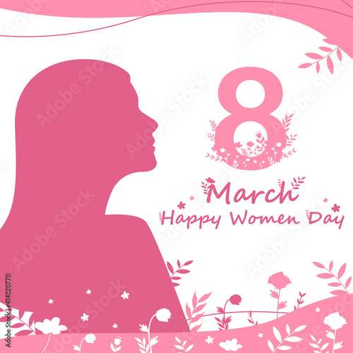 Happy International Women's Day Vector template