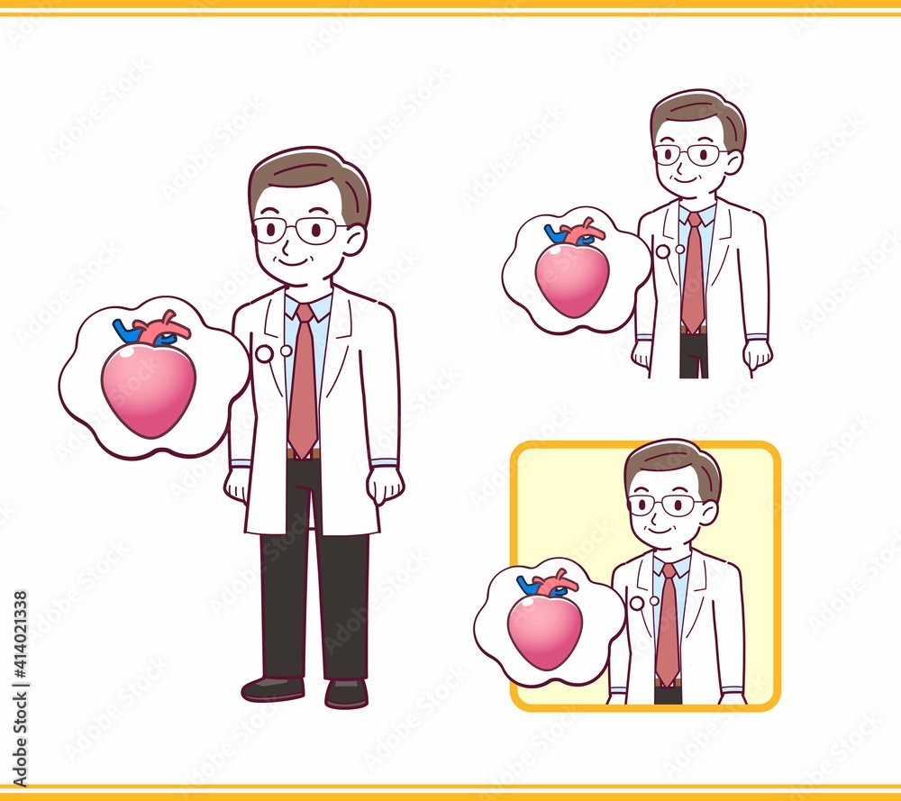 Elderly male doctor in a lab coat_I2 Elderly male doctor in a lab coat_I2