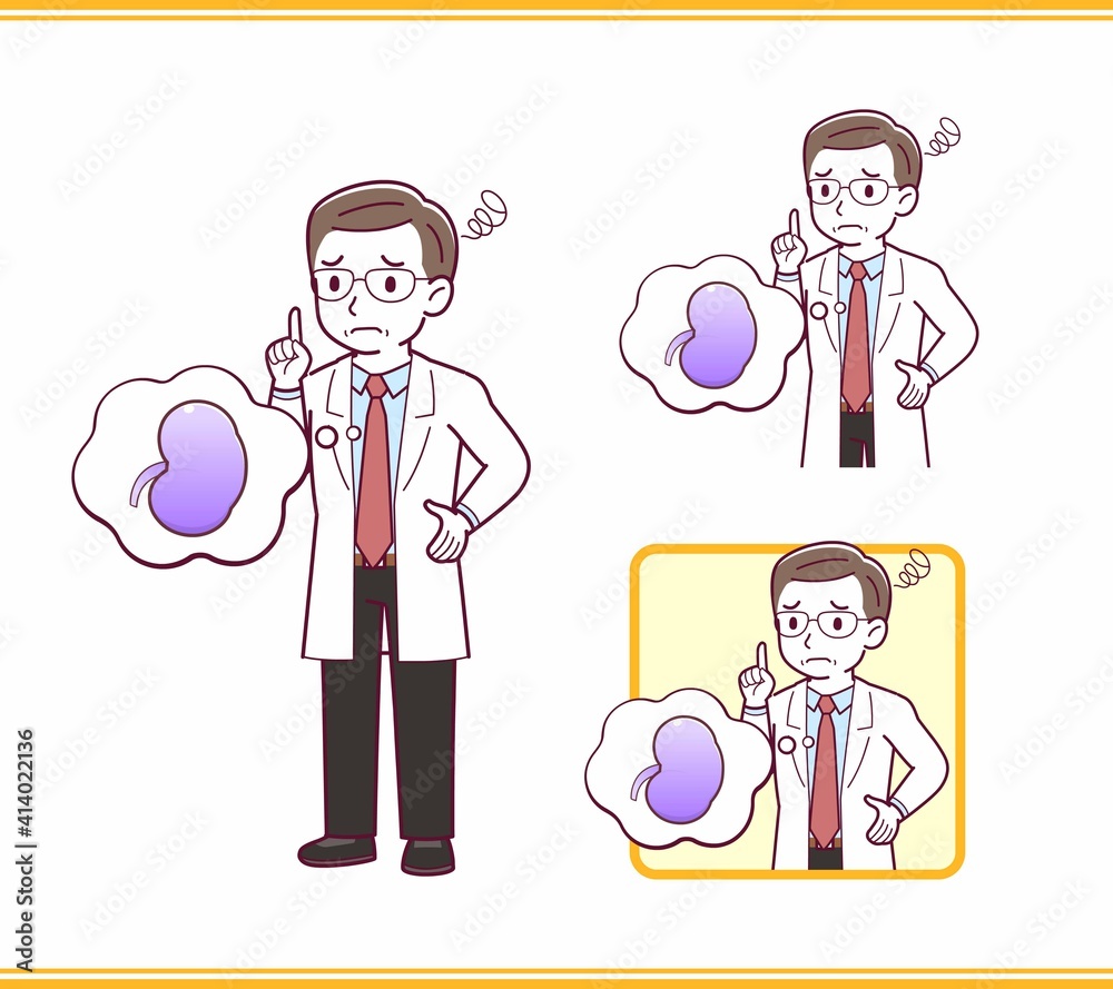 Elderly male doctor in a lab coat_I2 Elderly male doctor in a lab coat_I2