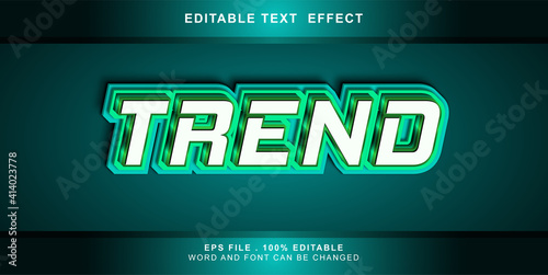 trend text effect editable