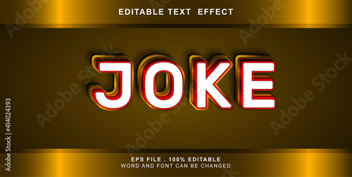 joke text effect editable