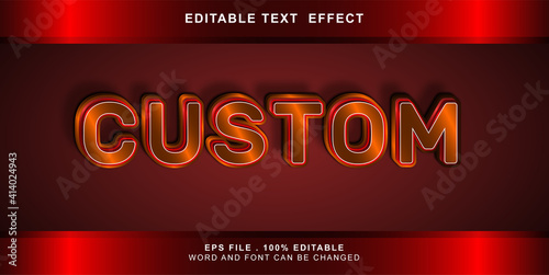 custom text effect editable