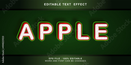 apple text effect editable
