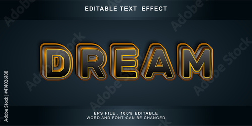dream text effect editable