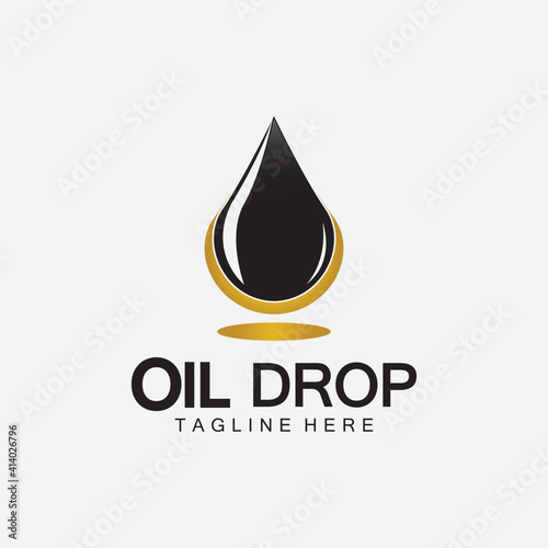 Oil drop logo vector illustration design template,design inspiration vector template for industry company  logo