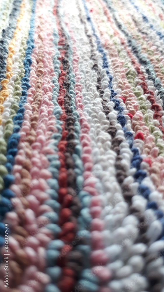 close up of knitted wool close up of knitted wool
