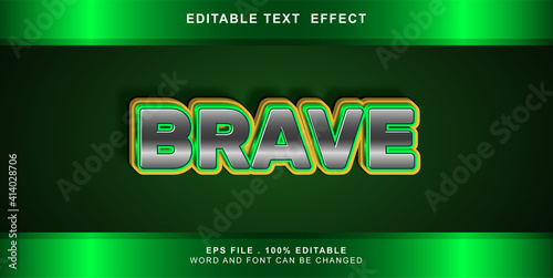 brave text effect editable