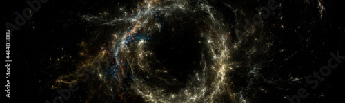 Banner Star field background . Starry outer space background texture . Colorful Starry Night Sky Outer Space background. 3D illustration