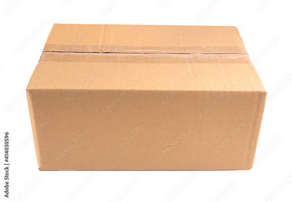 Cardboard box isolated on white background. Cardboard box isolated on white background.