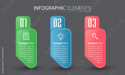 modern text box template, banner Infographics