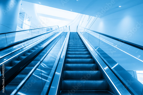 The escalator is in the mall