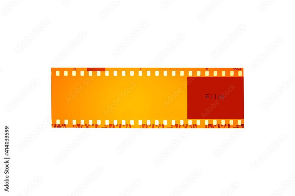 (35 mm.) film collections frame.With white space.film camera.	