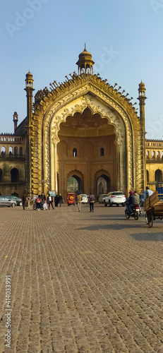 The Rumi Darwaza and sometimes known as the Turkish Gate, in Lucknow, Uttar Pradesh, India photo