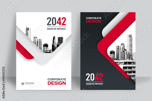 City Background Business Book Cover Design Template