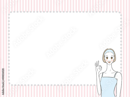 OK ハンドサインを出す女性