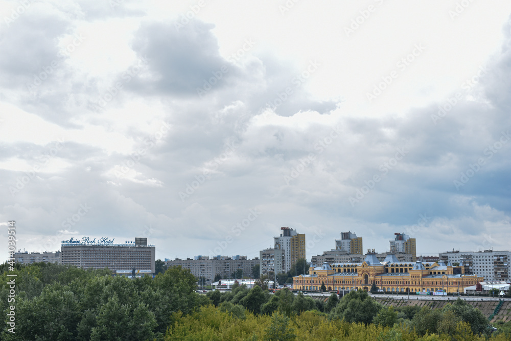 panorama of Nizhny Novgorod. Fair