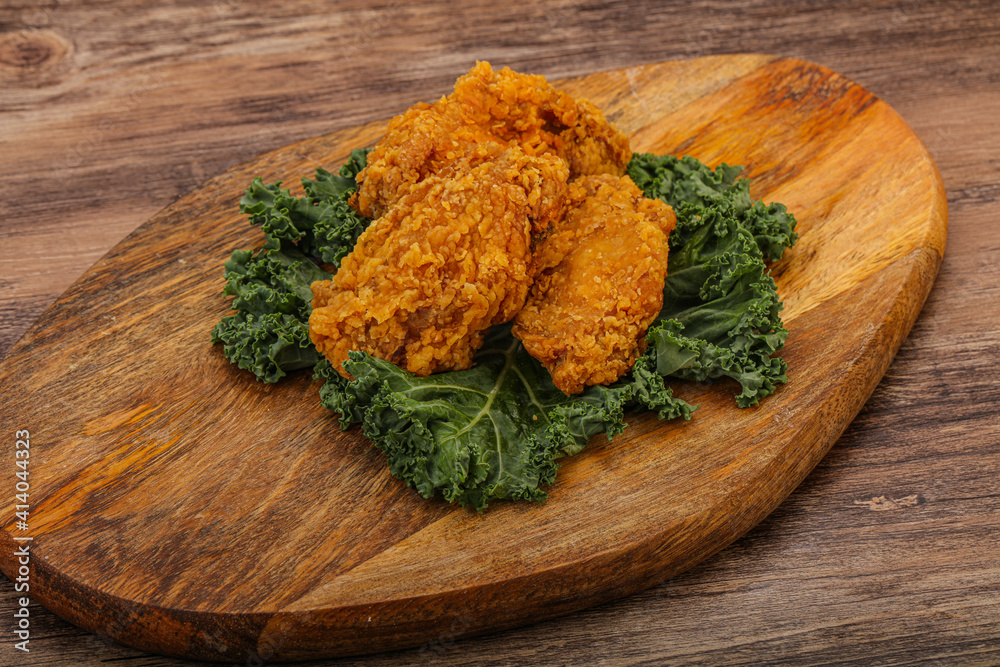 Hot fried crispy chicken wings Hot fried crispy chicken wings