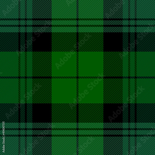 Tartan plaid. Scottish pattern in red, green and black cage. Scottish cage. Traditional Scottish checkered background. Seamless fabric texture. Vector illustration