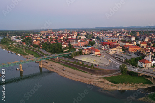 Aerial view of the Brcko distric in Bosnia and Herzegovina photo