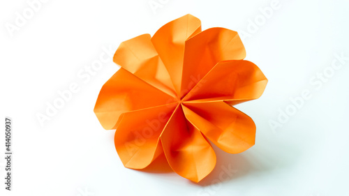 paper flowers on a white background 