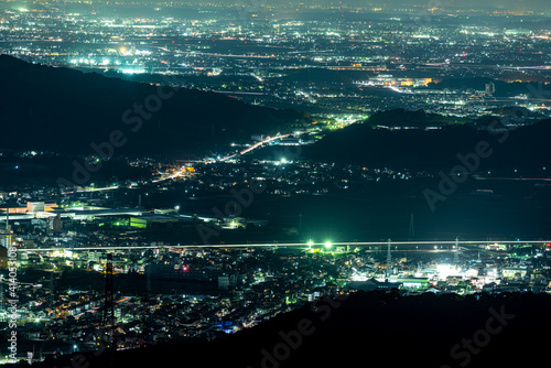 三河湾スカイラインから見た幸田町の夜景 © rai