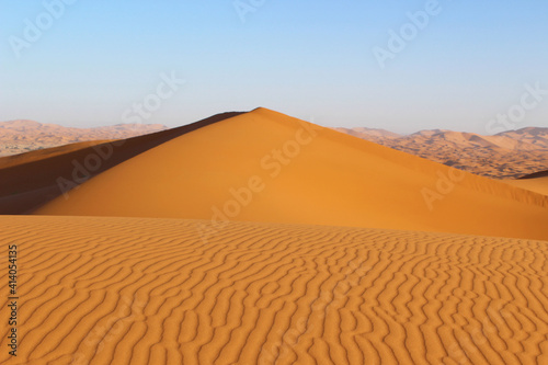 sand dunes in the desert  Merzouga