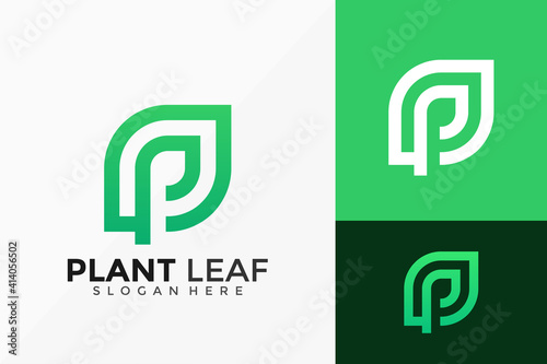 Plant Leaf Logo Design. Creative Idea logos designs Vector illustration template