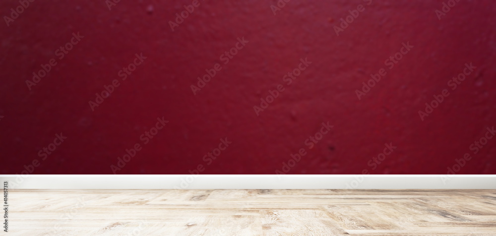 nice red wall background and floor