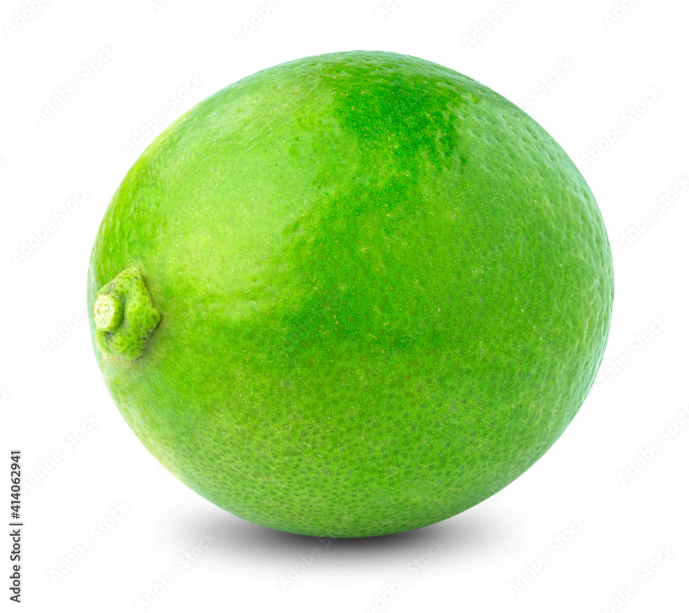lime or green lemon isolated on white background lime or green lemon isolated on white background