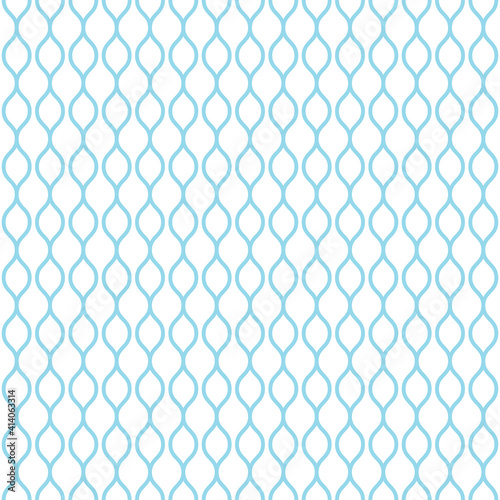 Wavy lines. seamless texture with light blue rolling lines on blue background.