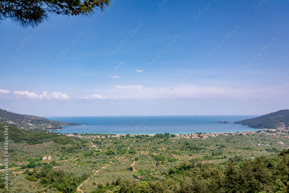 View of a beach at Thassos island View of a beach at Thassos island