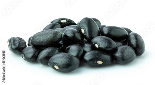 black bean isolated on white background