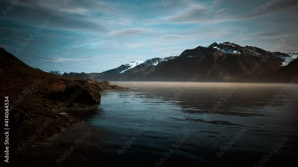 mountains and fjords at Norway landscape mountains and fjords at Norway landscape
