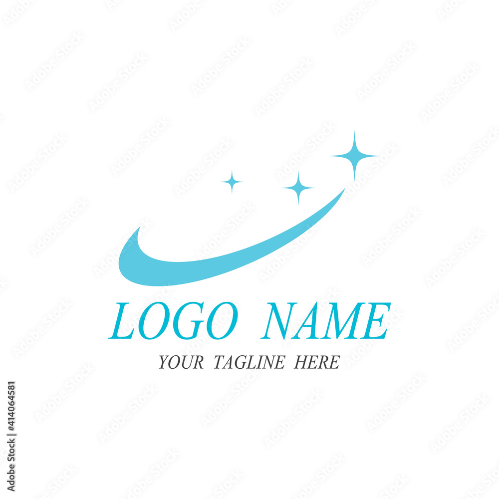 Fototapeta premium cleaning clean service logo icon vector template
