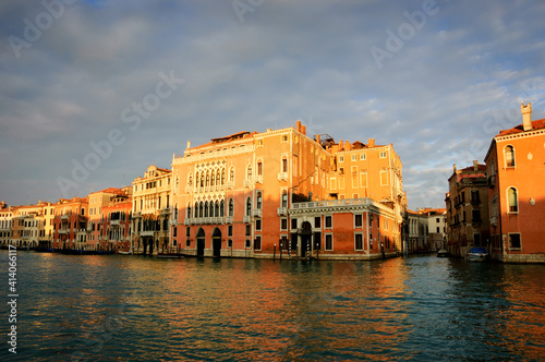 Venice, Italy. Beautiful winter sunrise at Grand Canal. © Elena Dijour