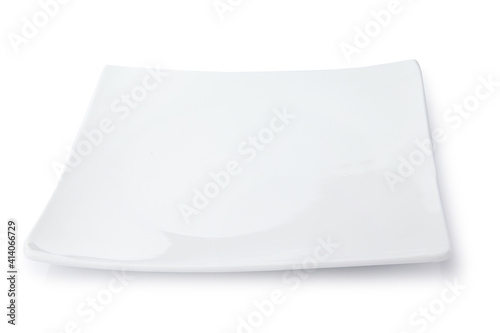 clipping path empty dish isolated on white background