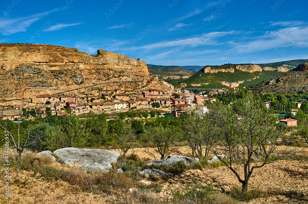 Beautiful rural scenery of Ademuz mountains - Spain