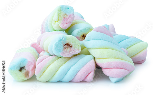 Marshmallow isolated on white background