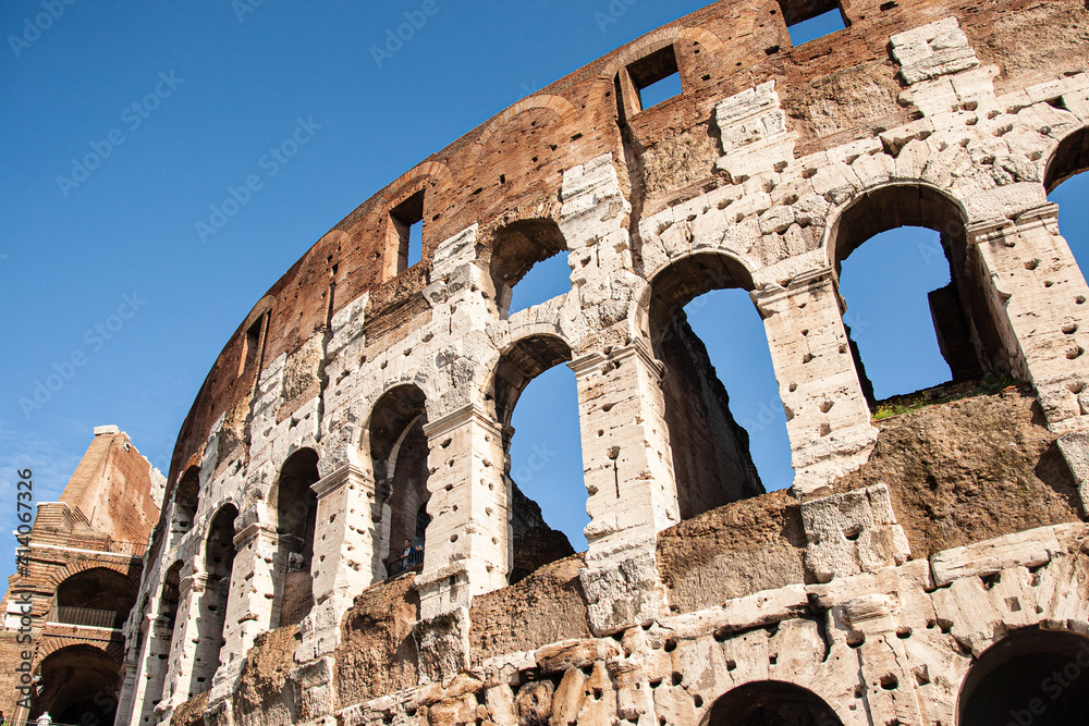 Rome's famous Colouseum is one of Italy's most iconic attractions